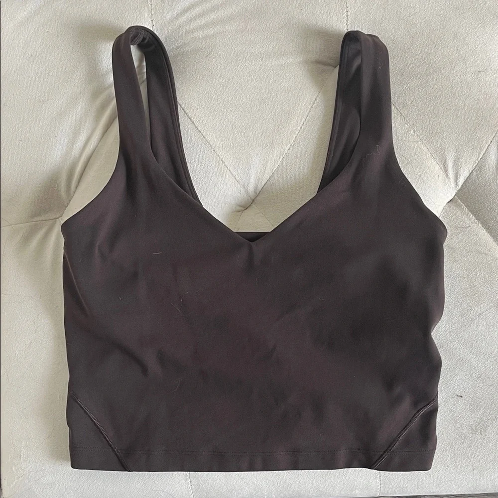 lululemon athletica Brown Cropped Tank Top